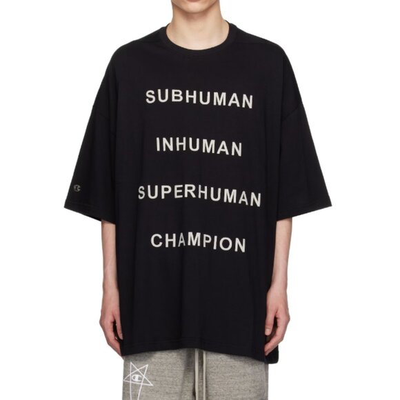 BNWT SS25 RICK OWENS x CHAMPION TOMMY T TSHIRT L - Picture 1 of 13